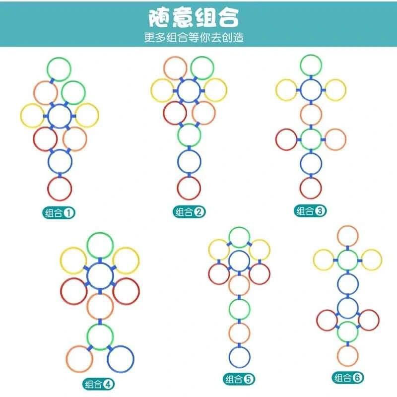 童年經典新玩法 中號28CM呼啦圈套裝，開啟兒童感統訓練之旅